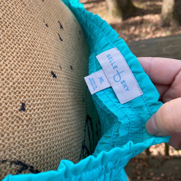 Belle summer short sleeves sky aqua top - Picture 11 of 11